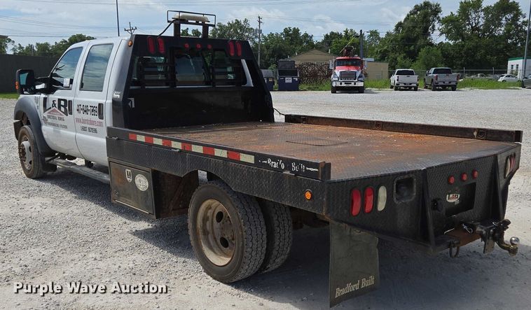 image for item ED2137 2013 Ford F550 Super Duty Crew Cab flatbed truck