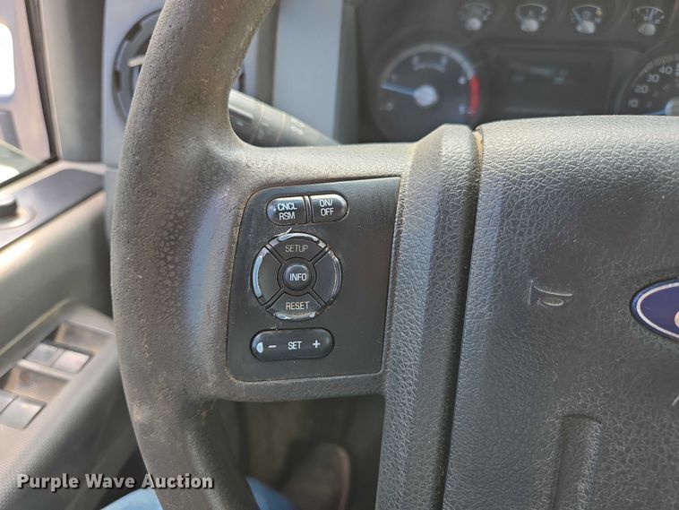 image for item ED2137 2013 Ford F550 Super Duty Crew Cab flatbed truck