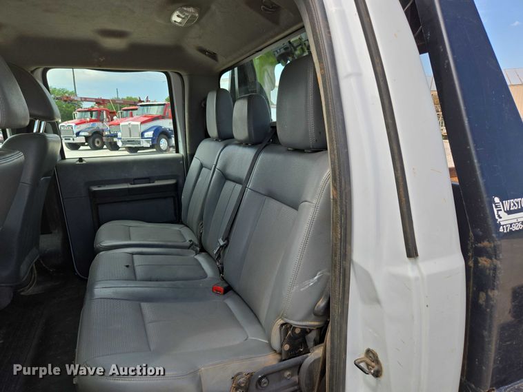 image for item ED2137 2013 Ford F550 Super Duty Crew Cab flatbed truck