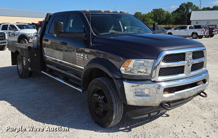 image for item ED2138 2016 Dodge Ram 5500 Crew Cab flatbed truck