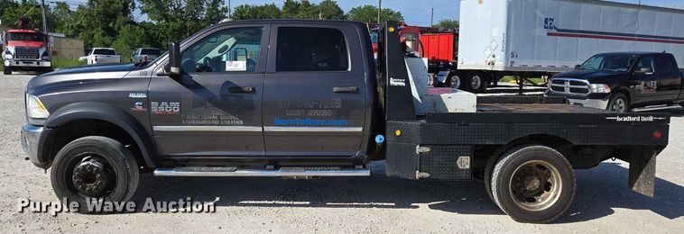 image for item ED2138 2016 Dodge Ram 5500 Crew Cab flatbed truck