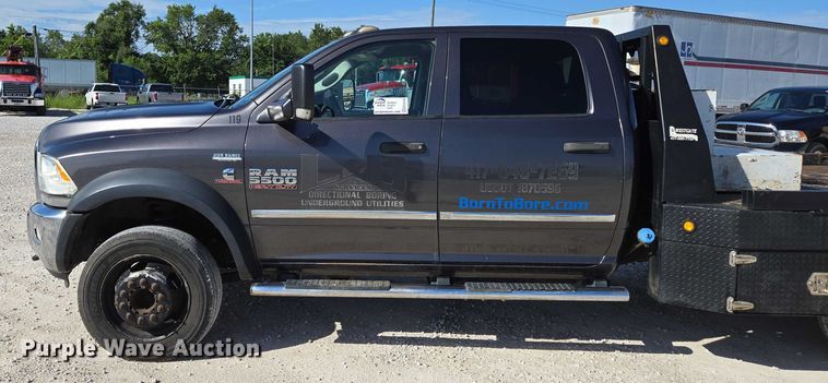 image for item ED2138 2016 Dodge Ram 5500 Crew Cab flatbed truck