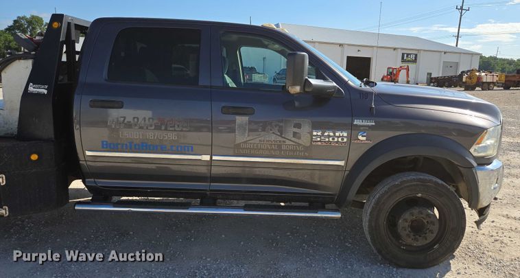 image for item ED2138 2016 Dodge Ram 5500 Crew Cab flatbed truck
