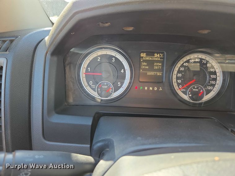 image for item ED2138 2016 Dodge Ram 5500 Crew Cab flatbed truck