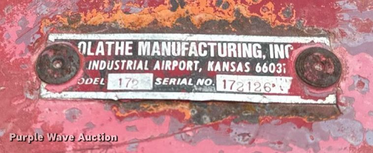 image for item ED4325 1979 Olathe Manufacturing Inc wood chipper