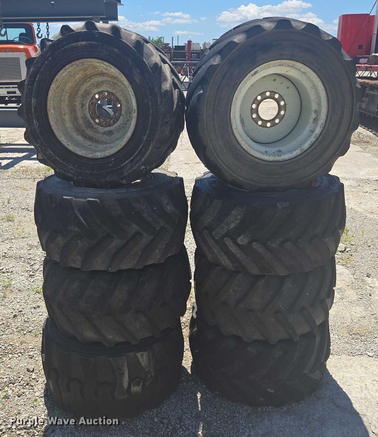 image for item EF1706 (8) 13x15.50-15 tires and wheels