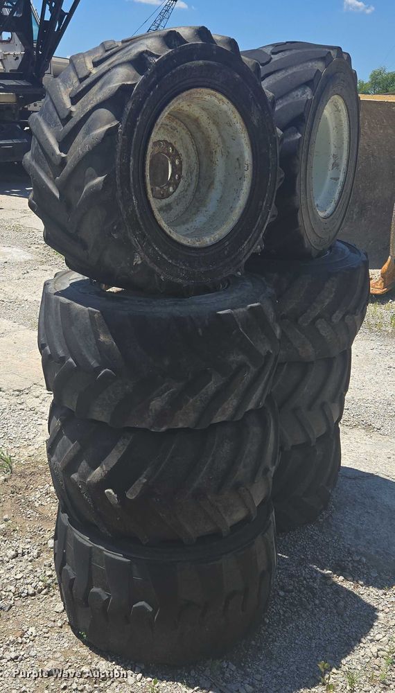 image for item EF1706 (8) 13x15.50-15 tires and wheels