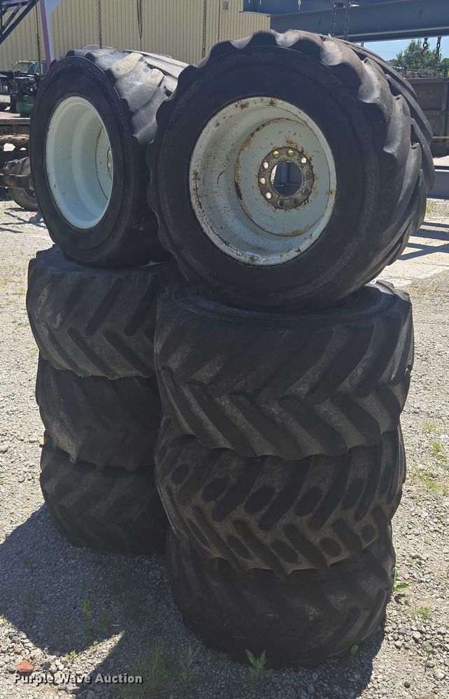 image for item EF1707 (8) 13x15.50-15 tires and wheels