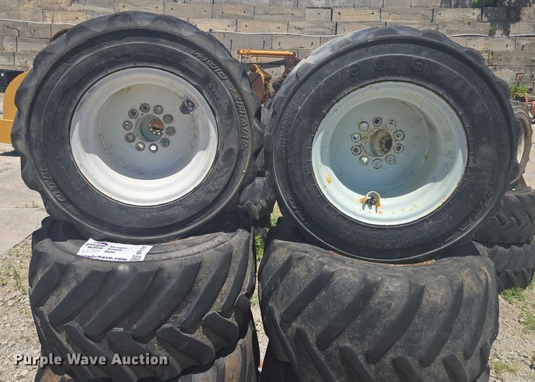 image for item EF1707 (8) 13x15.50-15 tires and wheels