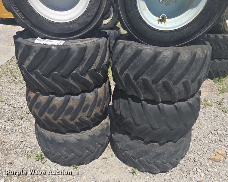 image for item EF1707 (8) 13x15.50-15 tires and wheels