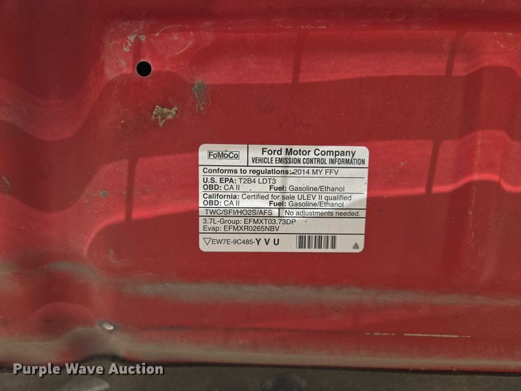 image for item EF1758 2014 Ford F150 pickup truck