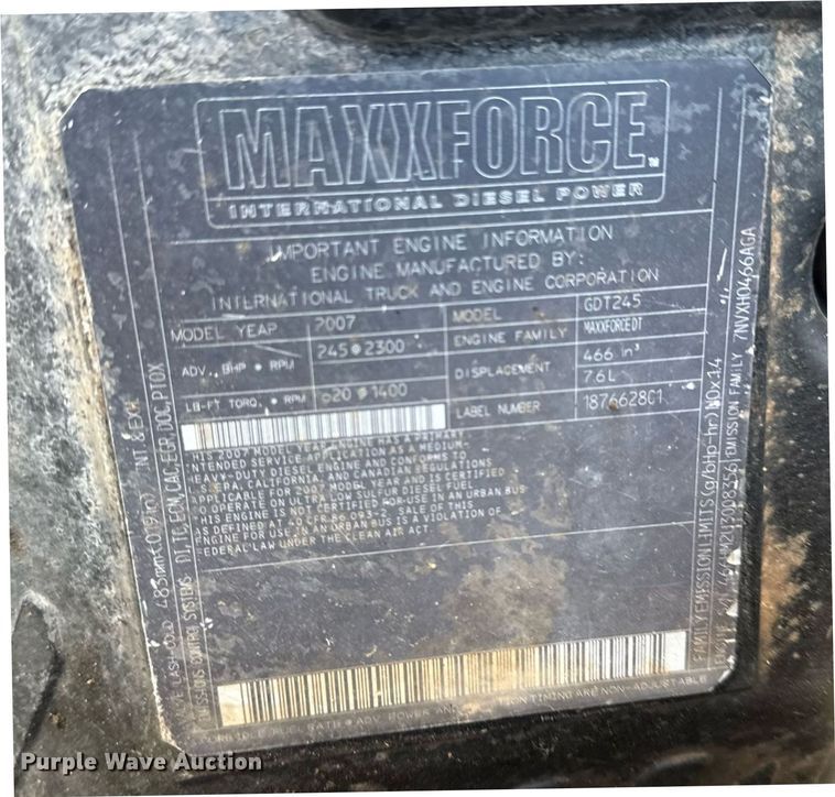 image for item EG5960 2008 International 4300 Ext. Cab flatbed truck