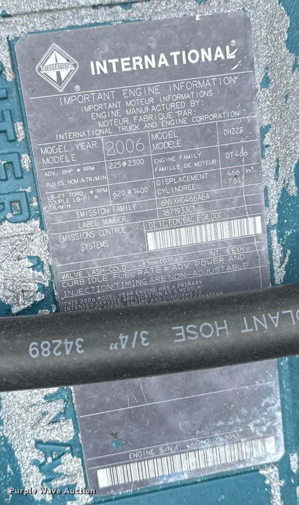 image for item EG5972 2008 International prisoner transport bus