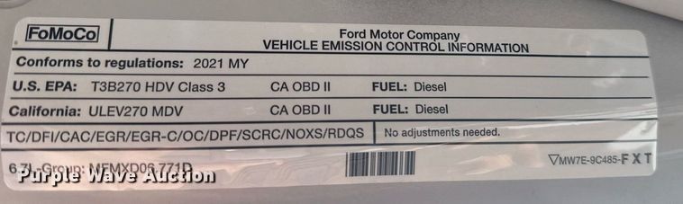 image for item EG5992 2021 Ford F350 Super Duty Crew Cab pickup truck