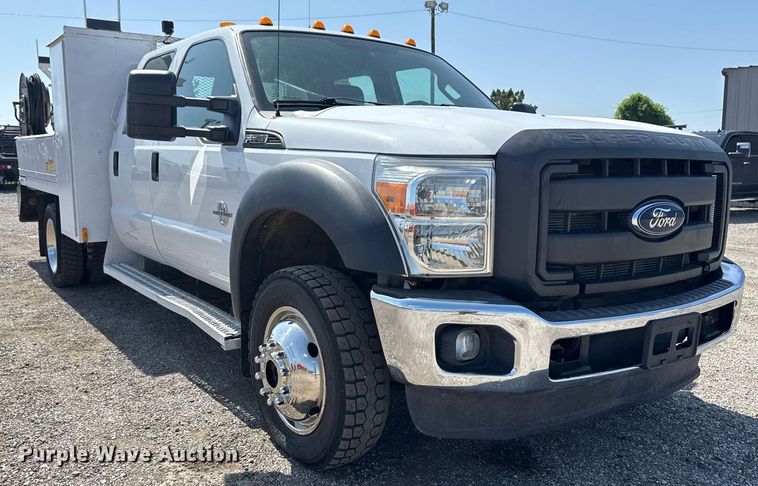 image for item EG6013 2013 Ford F550 Crew Cab flatbed truck