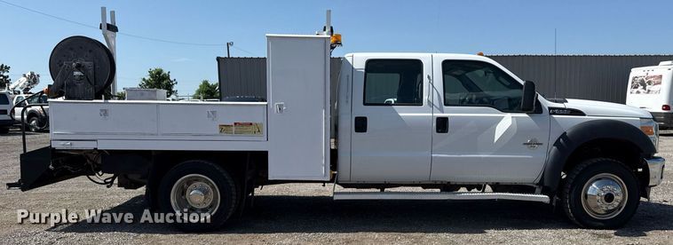 image for item EG6013 2013 Ford F550 Crew Cab flatbed truck