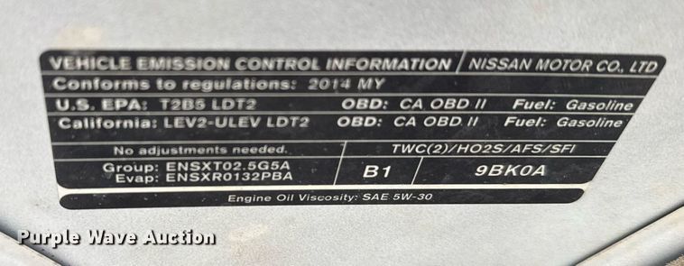 image for item EG6645 2014 Nissan Frontier King Cab pickup truck