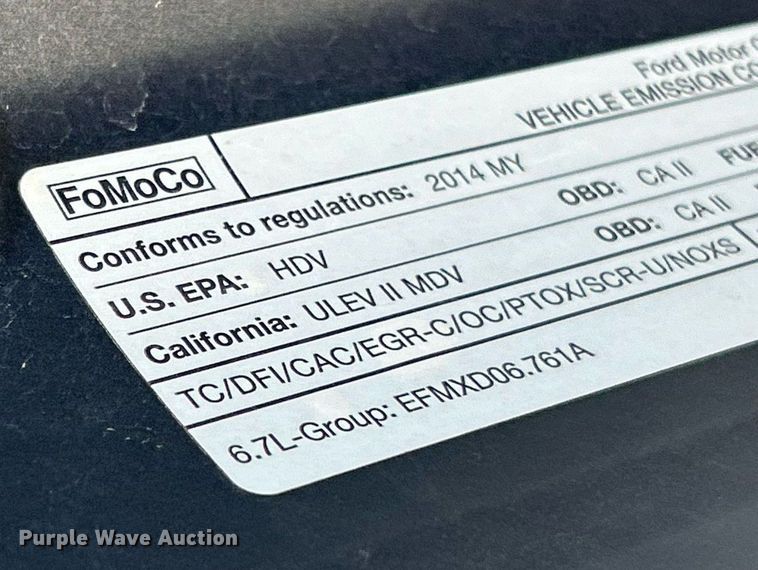 image for item EK8157 2014 Ford F250 Super Duty Lariat Crew Cab pickup truck