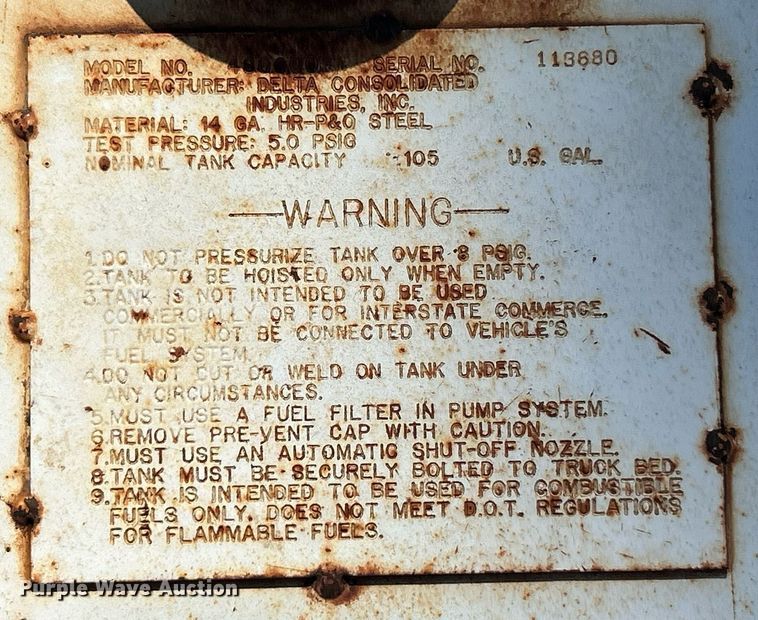 image for item EK8272 Delta 480000 fuel tank