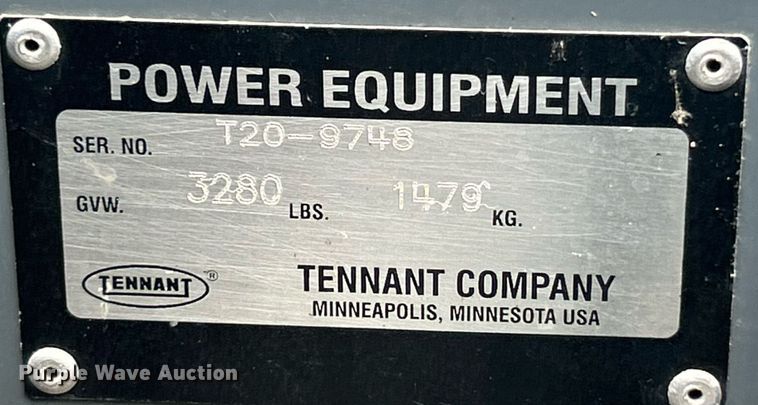 image for item EK8333 Tennant T20 floor scrubber