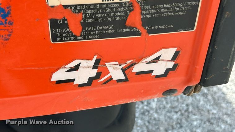 image for item EK8348 2021 Kubota RTV X114 utility vehicle