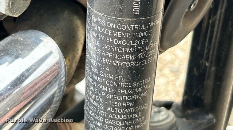 image for item EK8350 2008 Harley-Davidson Sportster 1200 motorcycle