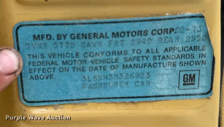 image for item EM2124 1973 Oldsmobile Delta 88 