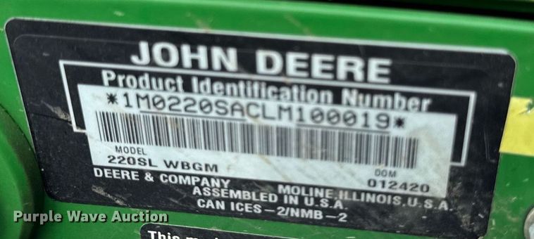 image for item EM2140 2020 John Deere 220 SL greens mower