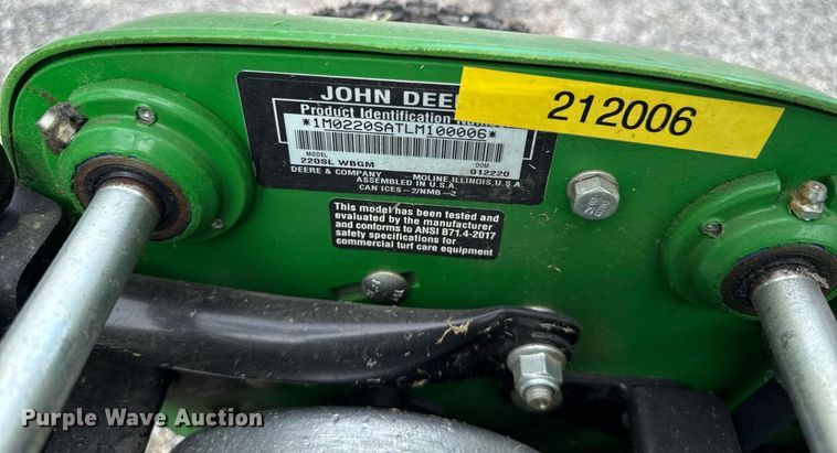 image for item EM2141 2020 John Deere 220 SL greens mower