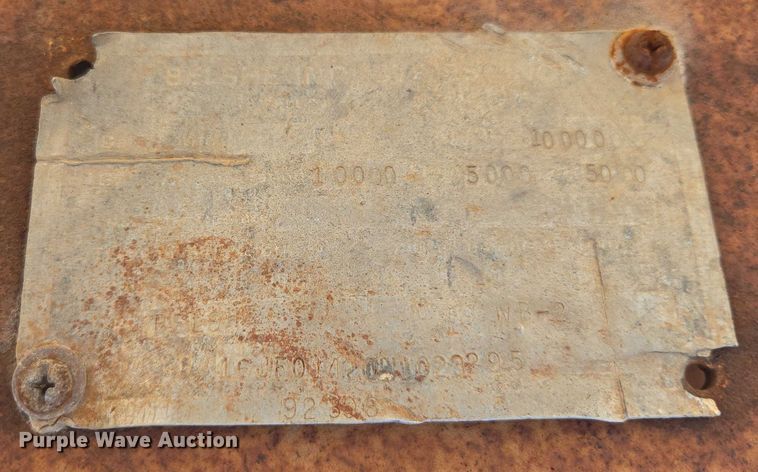 image for item EN2005 1992 Belshe equipment trailer