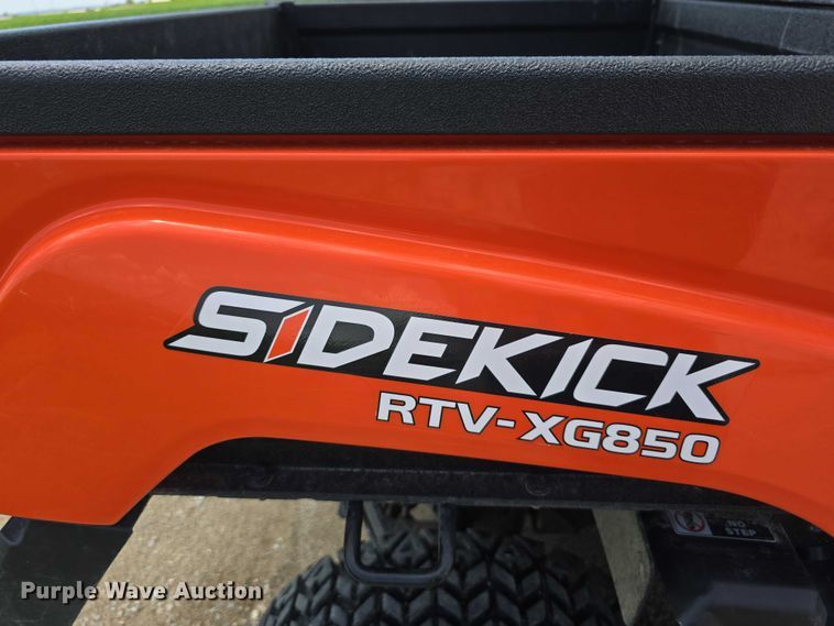 image for item EO1084 2018 Kubota RTV-XG850  Sidekick utility vehicle