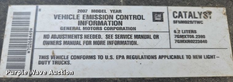 image for item EO1524 2007 Cadillac Escalade EXT Crew Cab pickup truck