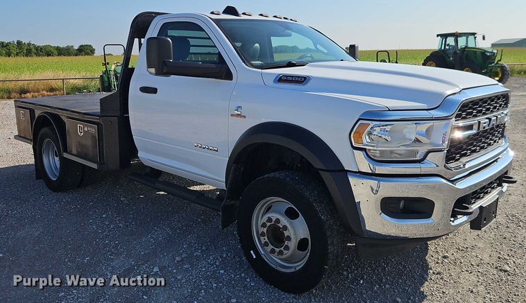 image for item EO4522 2020 Dodge Ram 5500 flatbed truck