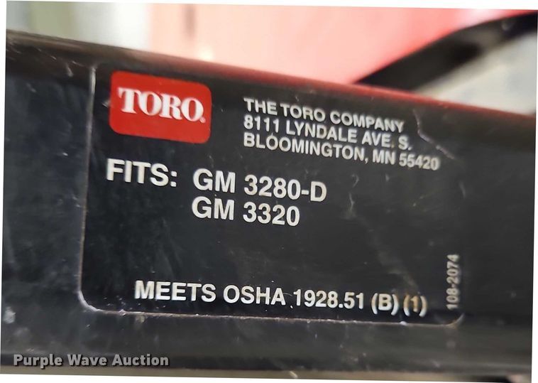 image for item EO4532 Toro Groundsmaster 3280-D lawn mower