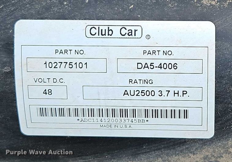 image for item EO4542 2013 Club Car Turf 2 Plus golf cart