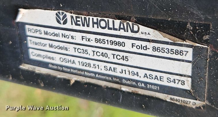 image for item EO4556 2002 New Holland TC35D MFWD tractor