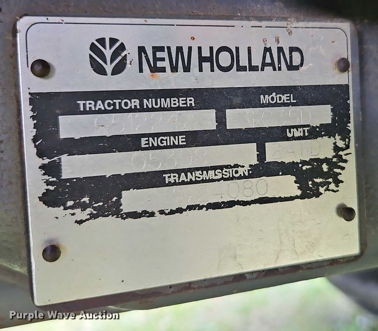 image for item EO4556 2002 New Holland TC35D MFWD tractor