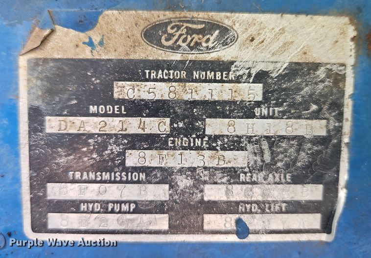 image for item EO4557 1978 Ford 4600 tractor