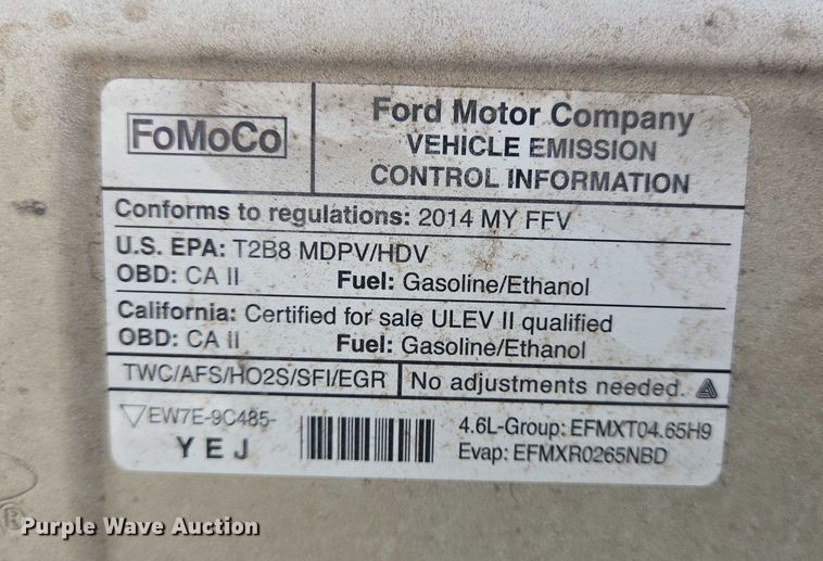 image for item EQ2605 2014 Ford E150 van
