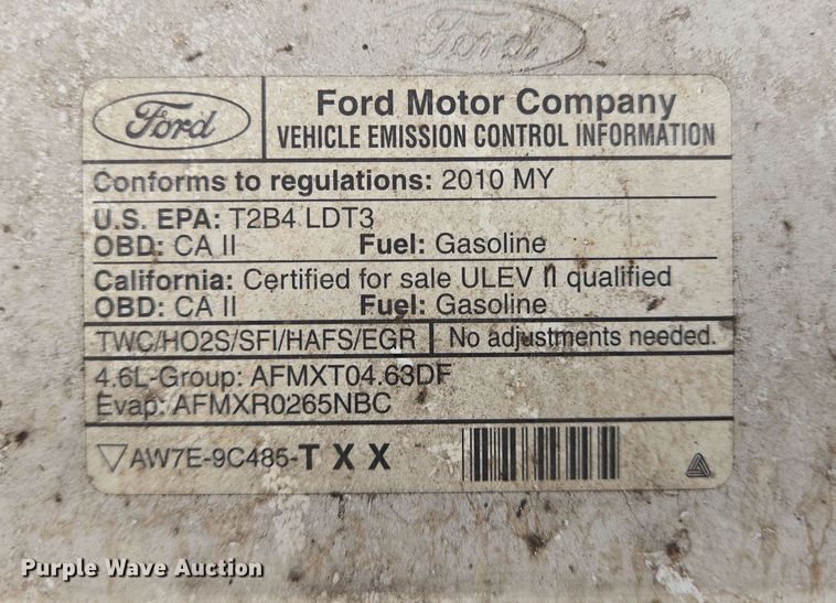 image for item EQ2608 2010 Ford F150 pickup truck