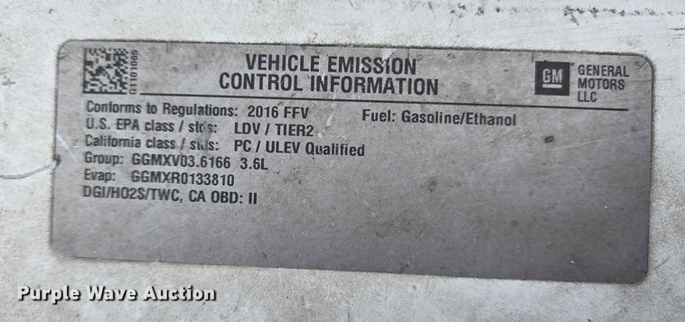 image for item EQ4041 2016 Chevrolet Impala 