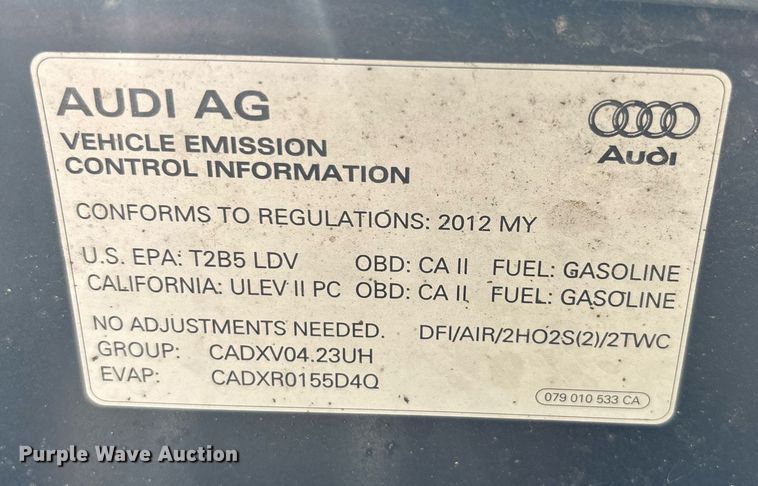 image for item EQ4044 2012 Audi A8 Quattro 