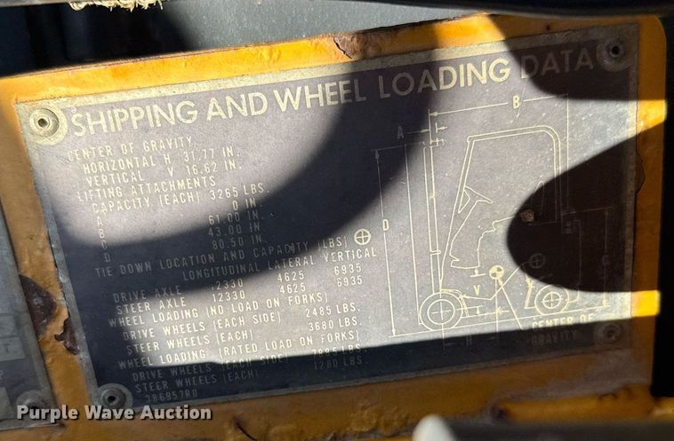 image for item ER2145 2010 Hyster E60XL forklift