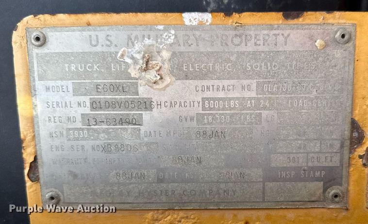 image for item ER2145 2010 Hyster E60XL forklift