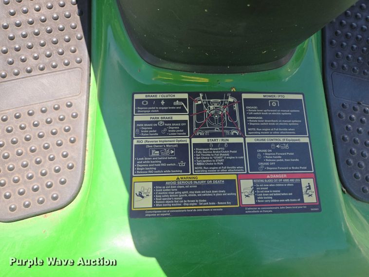 image for item EU3506 John Deere D155 lawn mower