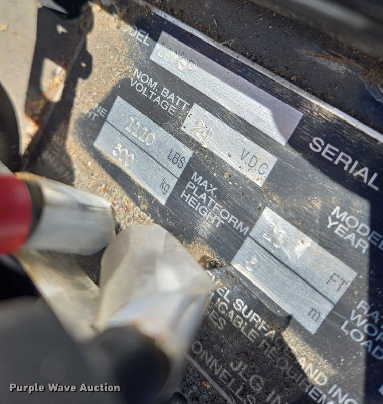 image for item FB9404 2007 JLG 10MSP order picker