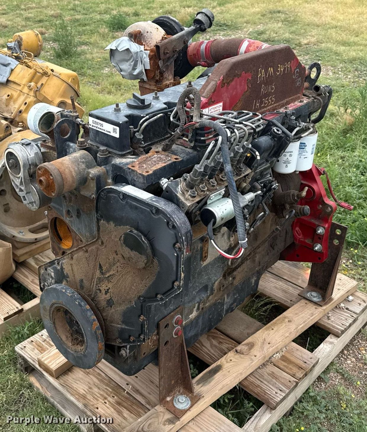 かめ Cummins Engine 6TA-830, Complete Running Engine removed for