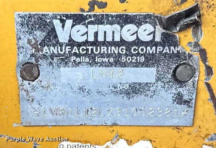 image for item DI9059 2003 Vermeer LM42 trencher