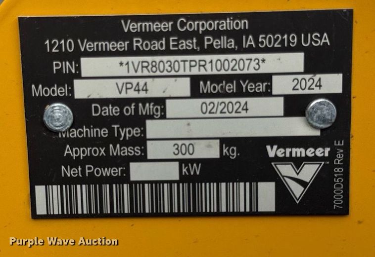 image for item DI9060 2024 Vermeer PTX42 trencher