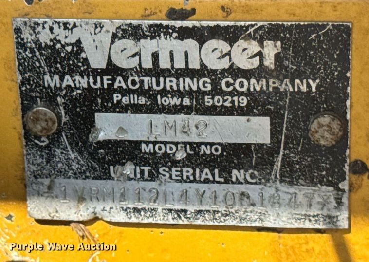 image for item DI9061 2000 Vermeer LM42 trencher